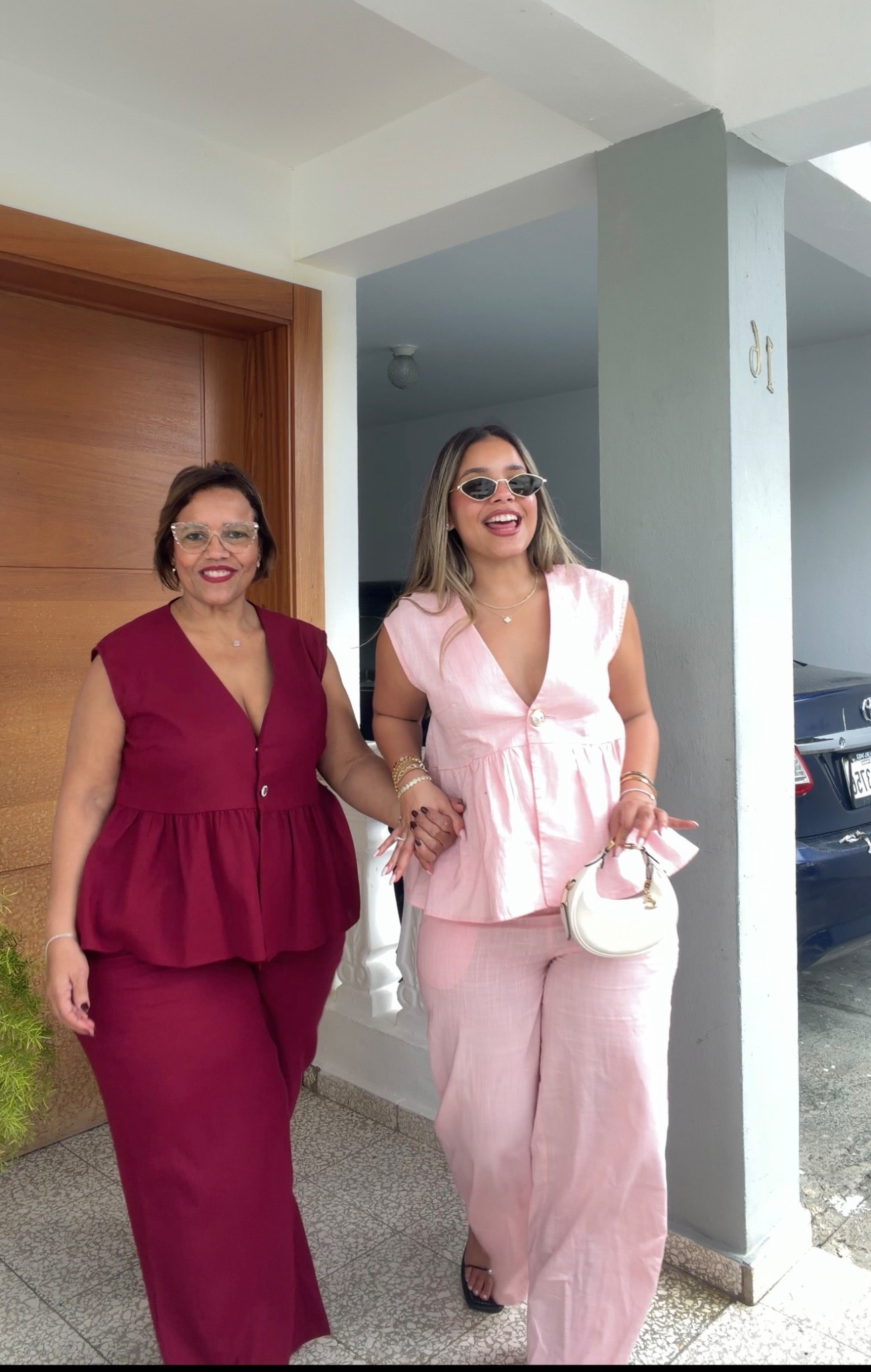 Matching sets for regular to curvy 
Mom two piece Size: 2XL
Mine: Small
Top: Xl
Mine: s

#LTKSpringSale #LTKootd