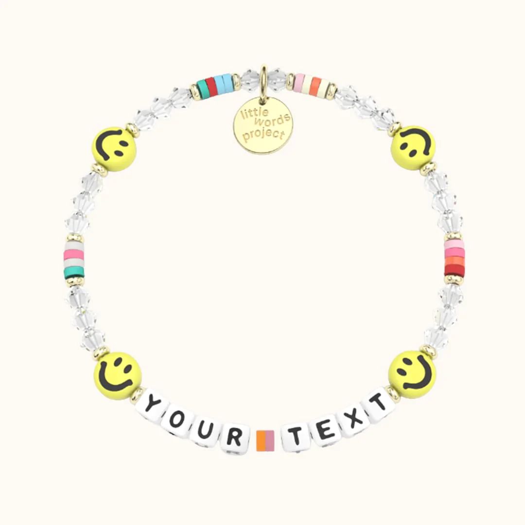 Custom Smiley Face Crystal | Little Words Project