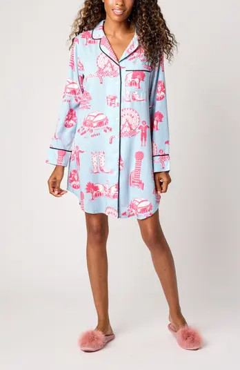 Dallas Toile Sleep Shirt | Nordstrom