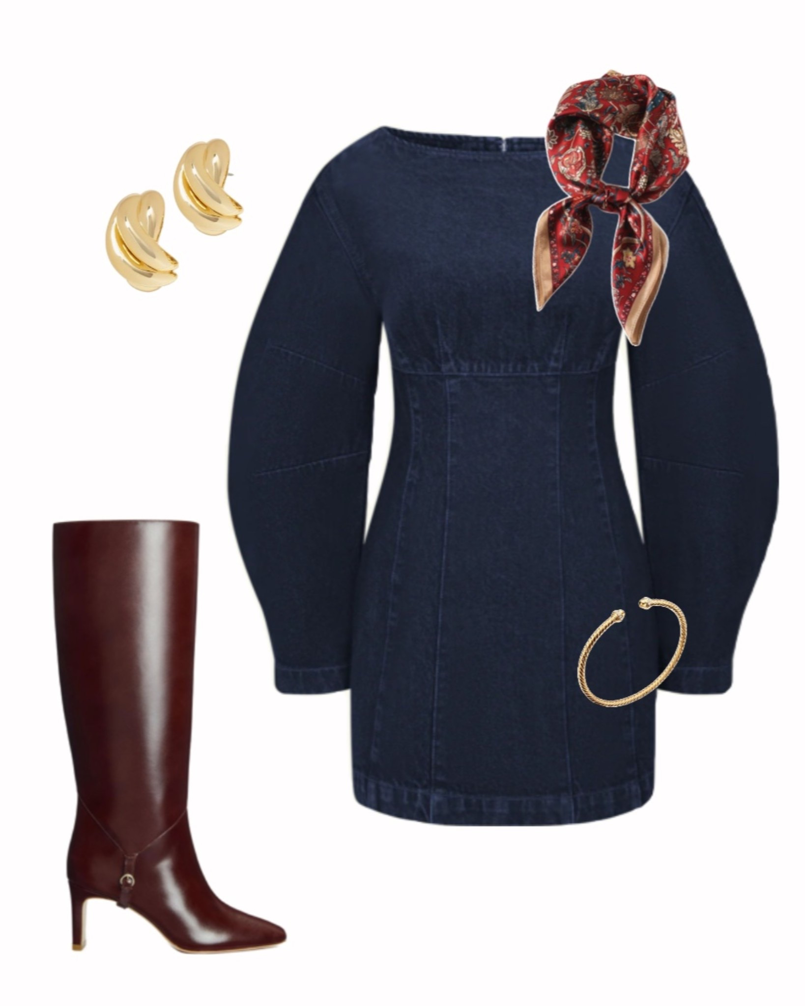 Denim long sleeve mini dress — so cute it’s in my cart! 

Dress and knee high boots, denim dress, casual chic outfit, brunch outfit, date night, casual chic style, elevated style  


#LTKSeasonal