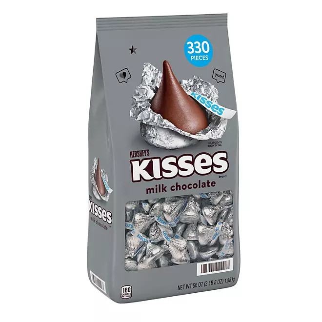 HERSHEY'S KISSES Milk Chocolate Candy, 330 pcs. | Sam's Club