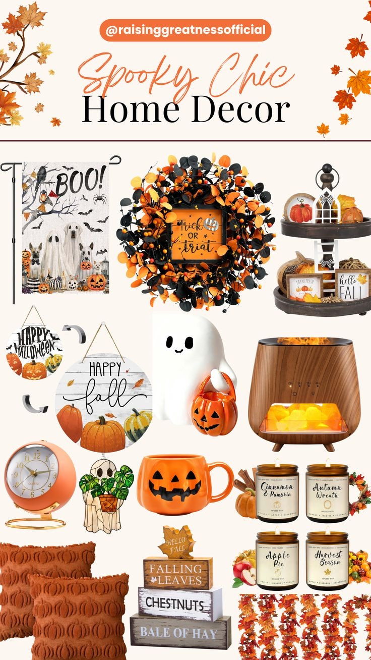 Spooky season is here, and these **Spooky Chic Home Decor** finds are perfect for giving your home a festive Halloween and fall refresh! 🎃🖤 From spooky wreaths, ghost decorations, and pumpkin mugs to cozy candles, fall signs, tiered tray decor, warm lighting, and seasonal accents, these pieces make it easy to bring a little Halloween magic into every room. Save this post for your next fall decorating and Halloween shopping trip! 🍂✨ 

#SpookyChic #HalloweenDecor #FallHomeDecor #HalloweenHome #RaisingGreatness

#LTKSeasonal