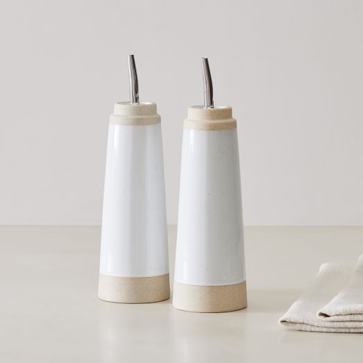 Mill Ceramic Oil & Vinegar Dispensers (Set of 2) | West Elm (US)