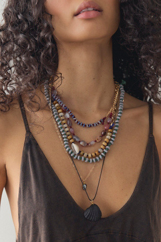 Hailee Semiprecious Beaded Necklace | Free People (Global - UK&FR Excluded)