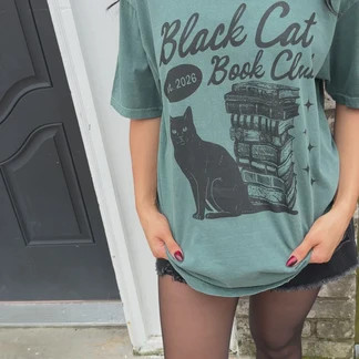 Black Cat Book Club | Shop Mountain Moverz T-Shirts | Mountain Moverz