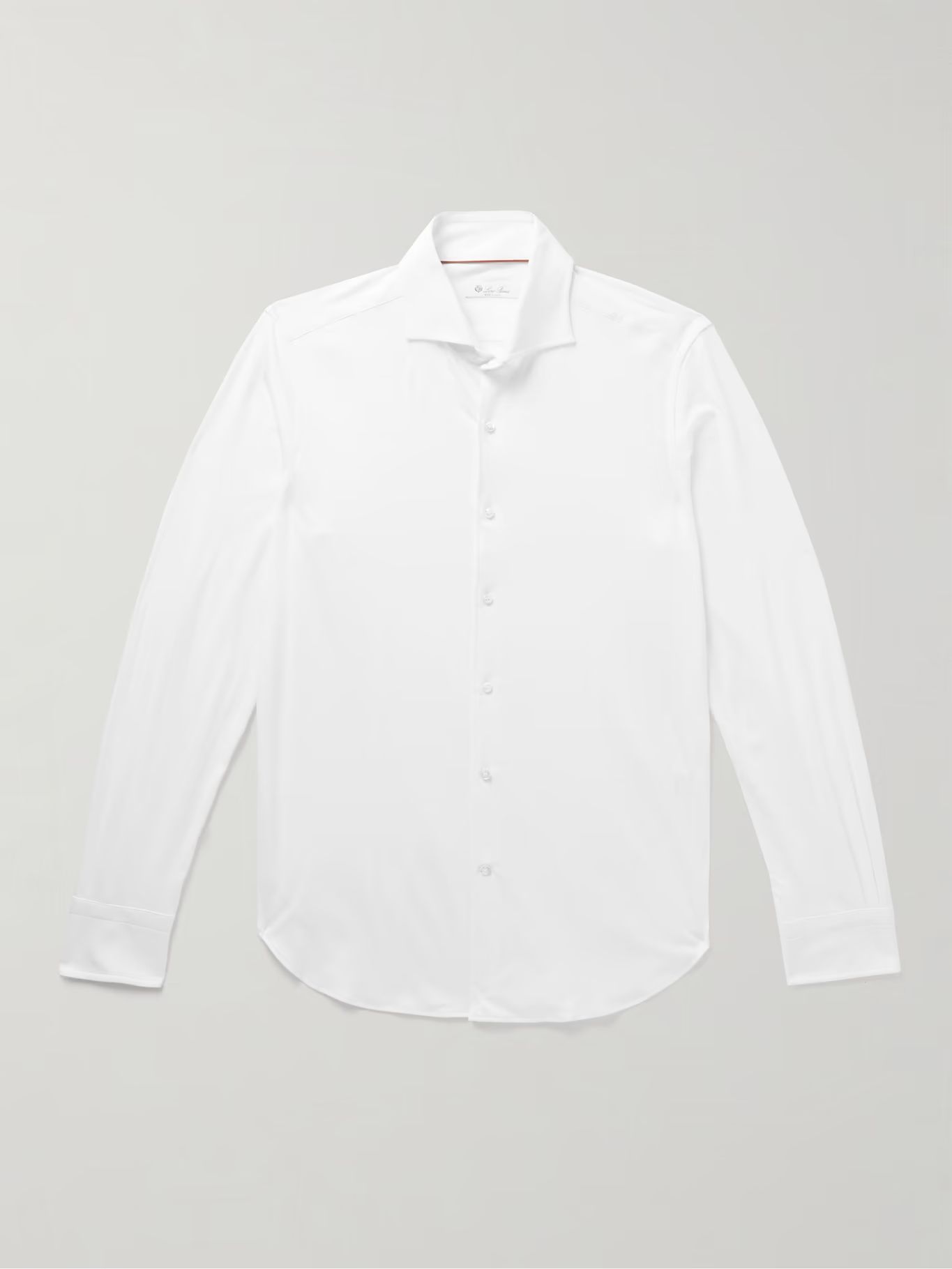 Andrew Cutaway-Collar Slim-Fit Cotton-Jersey Shirt | Mr Porter (US & CA)