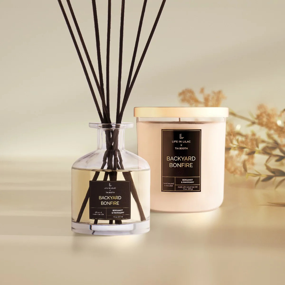 Backyard Bonfire Candle Diffuser Bundle | Life In Lilac