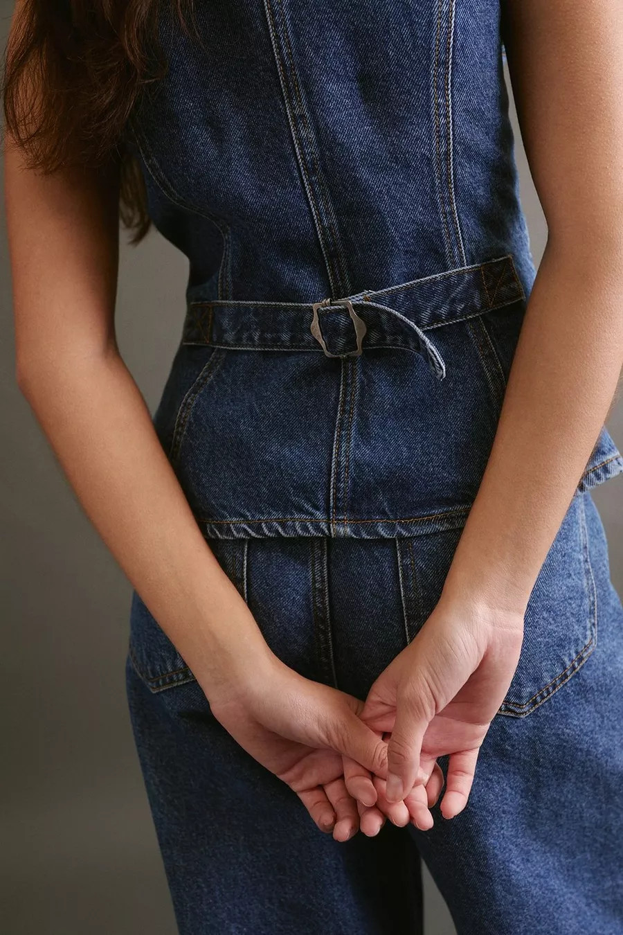The Longline Denim Waistcoat | Nasty Gal US