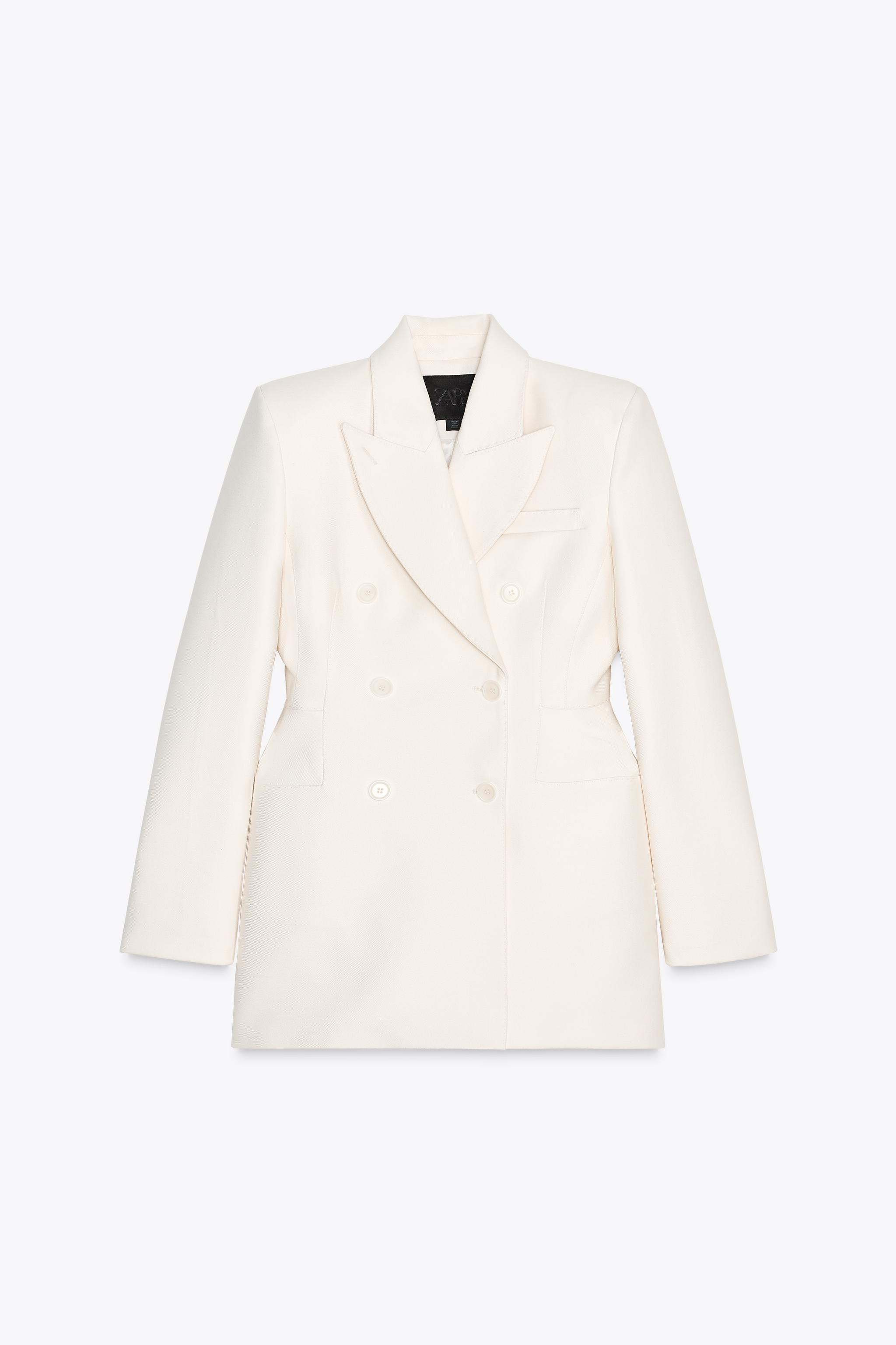 DOUBLE-BREASTED BLAZER WITH SHOULDER PADS ZW COLLECTION | Zara US