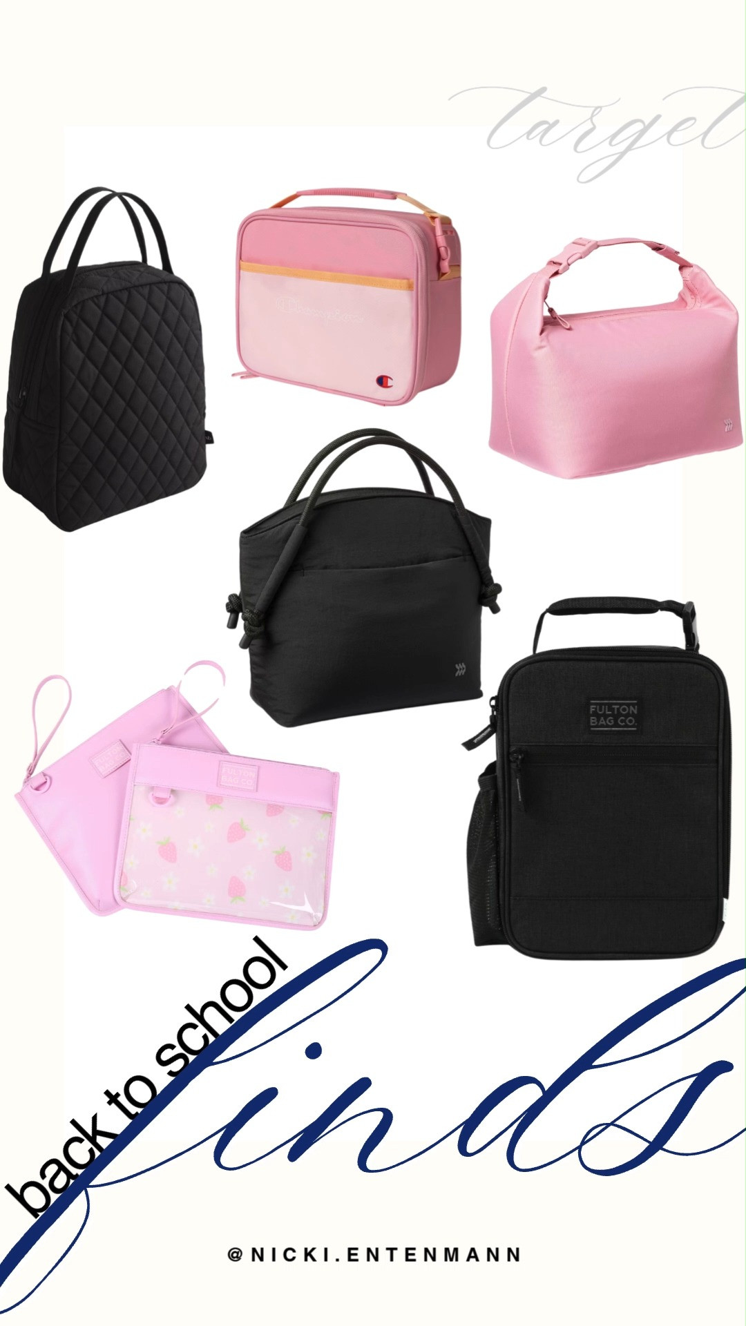 Get ready for school with Target lunch bags designed for fresh meals all day. From insulated totes to cooler bags in black or pink, keep daily essentials organized and stylish today. #target #targetfinds #backtoschool #lunchbag #schoolsupplies #targetdeals #backtoschoolshopping #budgetshopping #shoppinghaul #modernliving 🎒🥪✨ 

 #LTKfoodie #LTKSaleAlert #LTKTravel