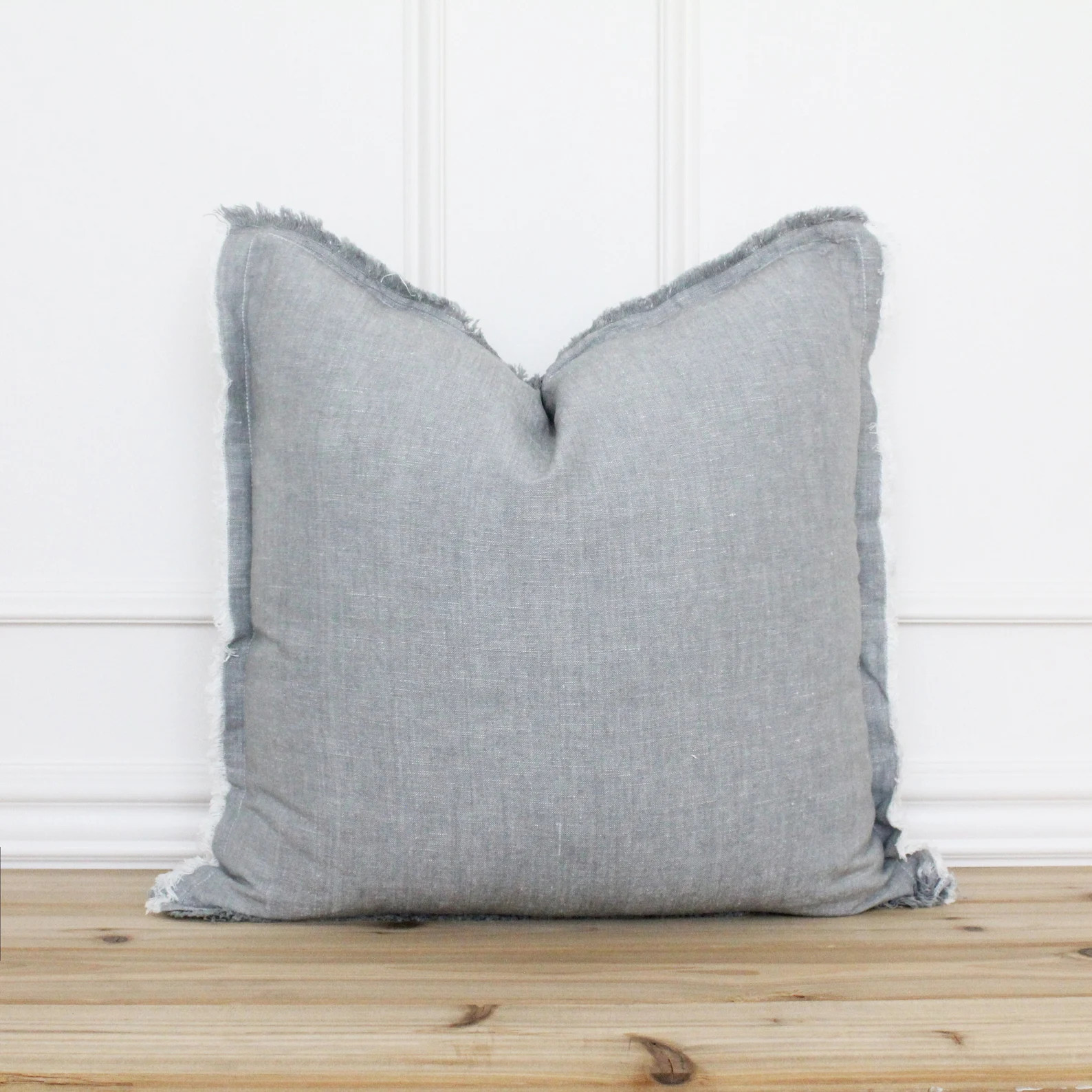 Stone Gray Fringe Pillow Cover  20 X 20 Pillow Cover  26 X - Etsy | Etsy (US)