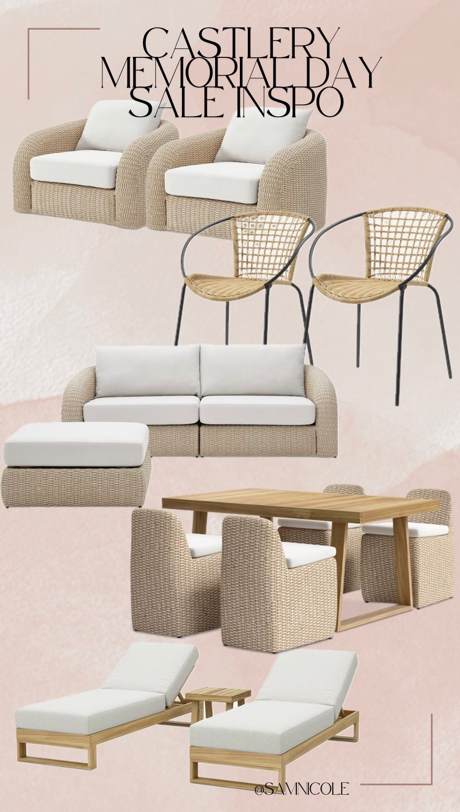 Castlery outdoor furniture inspo for their upcoming Memorial Day sale ✨🫶

#LTKSaleAlert #LTKHome #LTKSeasonal