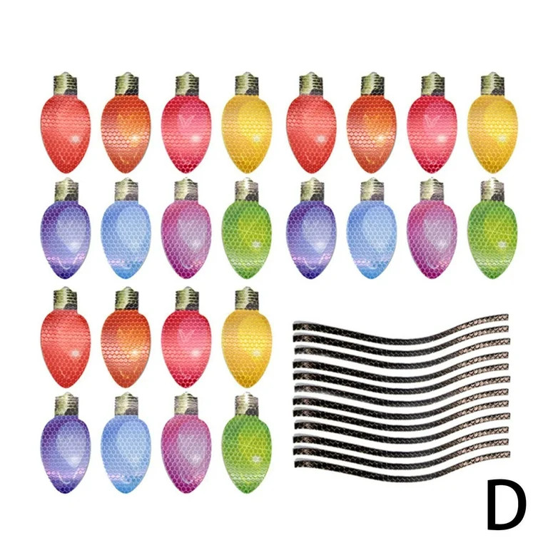 Christmas Car Decorations Magnets and Decals, Reflective Automotive Christmas Lights Magnet, Ligh... | Walmart (US)