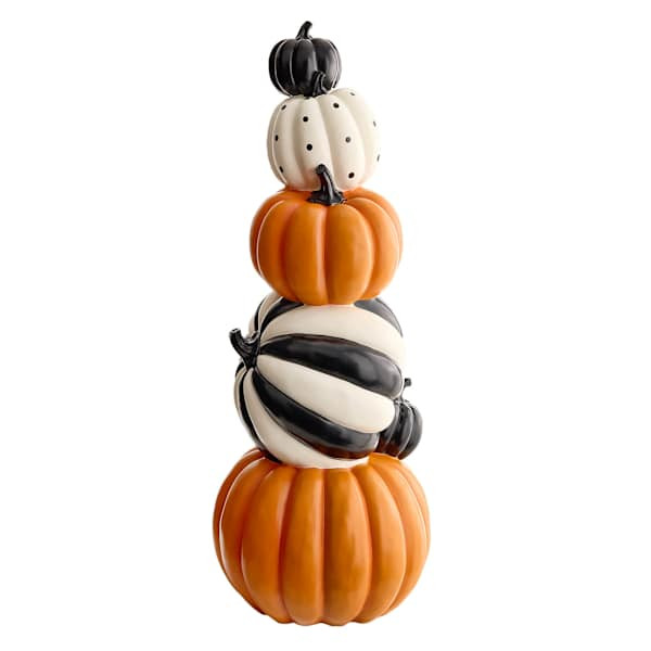 Happy Haunting Stacked Pumpkins, 3.4' | At Home
