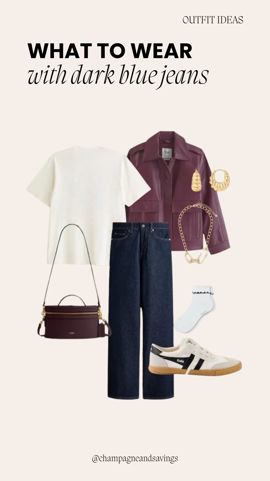 Dark blue jeans outfit

#LTKootd