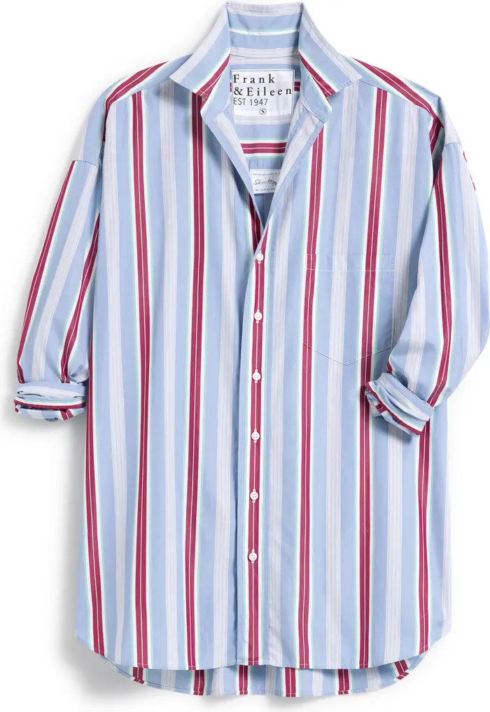 Frank & Eileen Shirley Stripe Oversize Button-Up Shirt | Nordstromrack | Nordstrom Rack