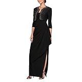 Alex Evenings Women's Empire Waist Bolero Jacket Dress (Petite and Regular Sizes) -Close Out, Black  | Amazon (US)