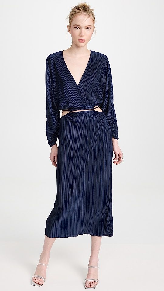 Always Fits Plisse Midi Dress | Shopbop