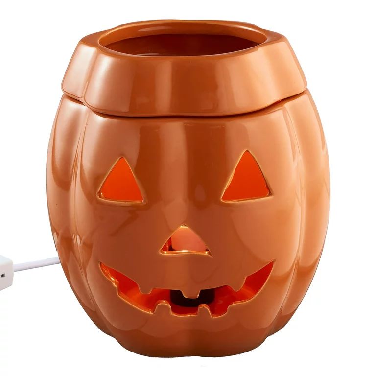 WAY TO CELEBRATE! Halloween Wax Warmer, Orange Jack-o-Lantern - Walmart.com | Walmart (US)