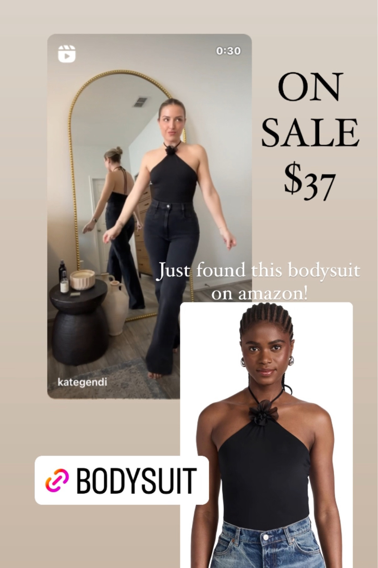 Deal of the week 🖤✔️ - bodysuit on sale & on Amazon! 

#LTKfindsunder50 #LTKfindsunder100 #LTKstyletip