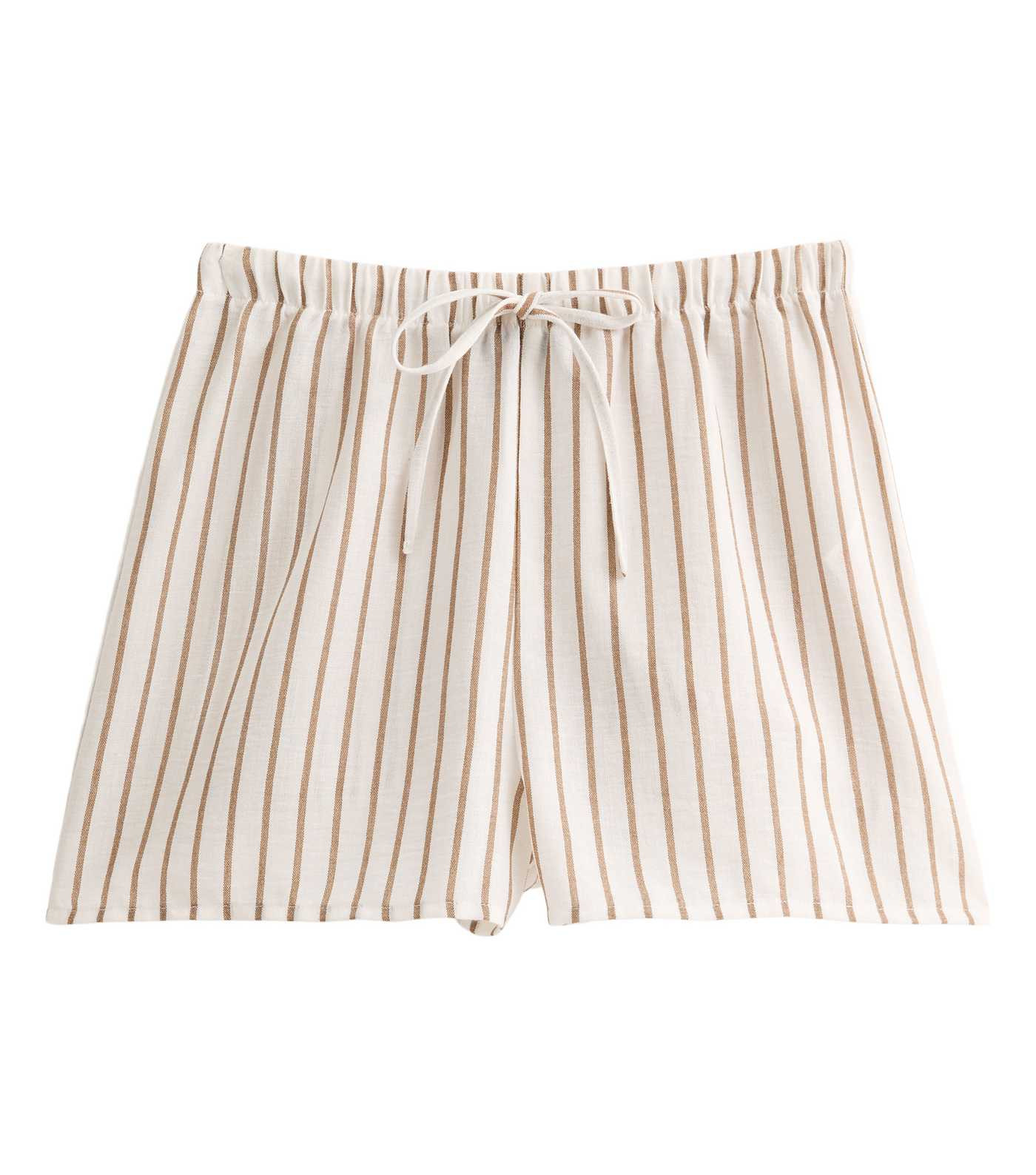 White Striped Drawstring Waist Beach Shorts | New Look | New Look (UK)