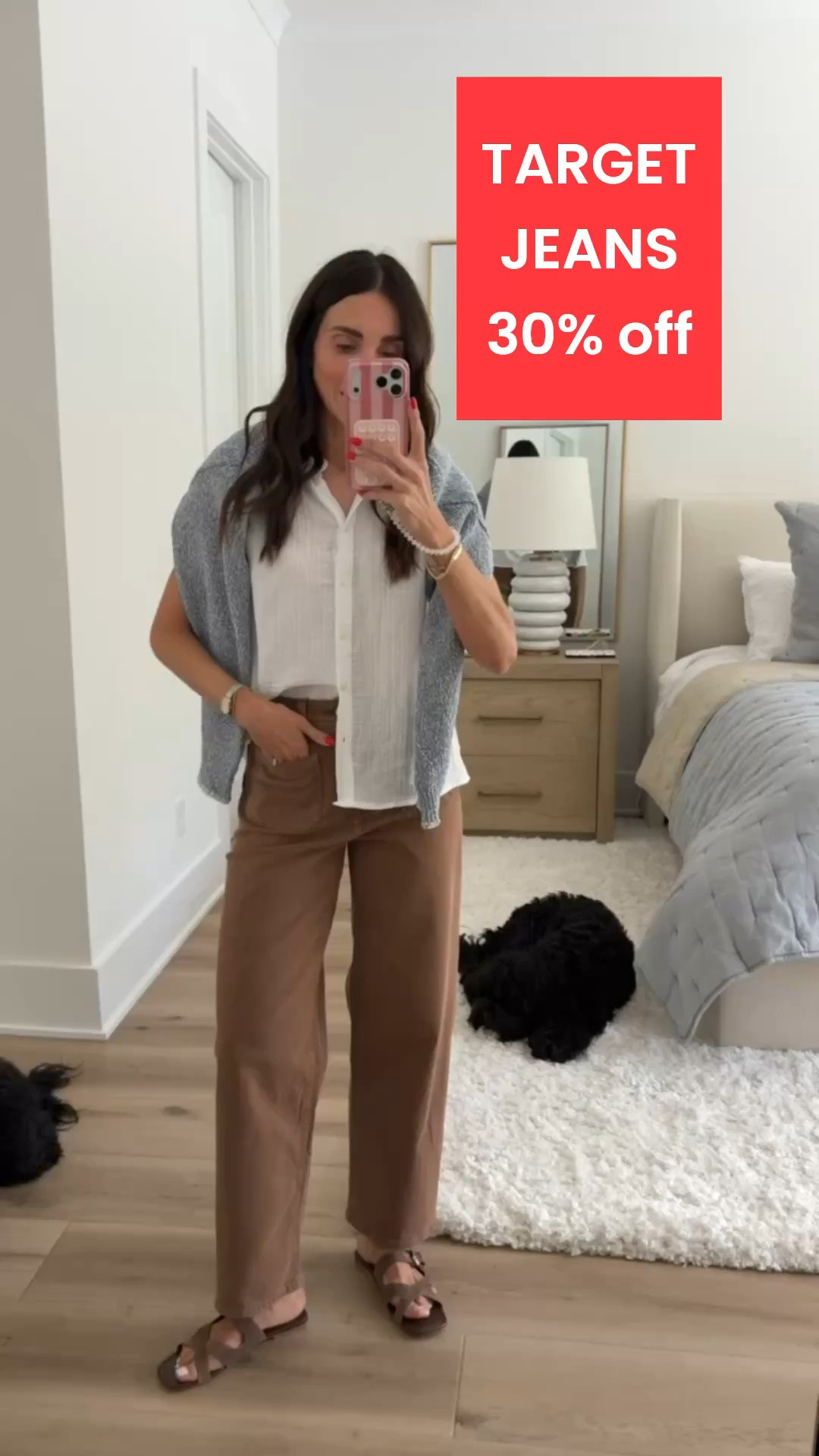 TARGET JEANS 30% off. Target new arrivals, I'm wearing XS in top and size 2 in Target jeans.

#LTKOver40 #LTKSaleAlert