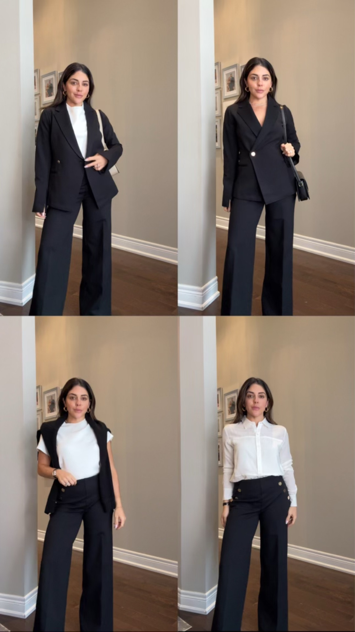 Code GIULIANIXSPANX for 10% off! 

Sizing:
Pants: small petite
Blazer: extra small
Silk button down: small
Tee: smalll

#LTKworkwear #LTKSeasonal #LTKMostLoved