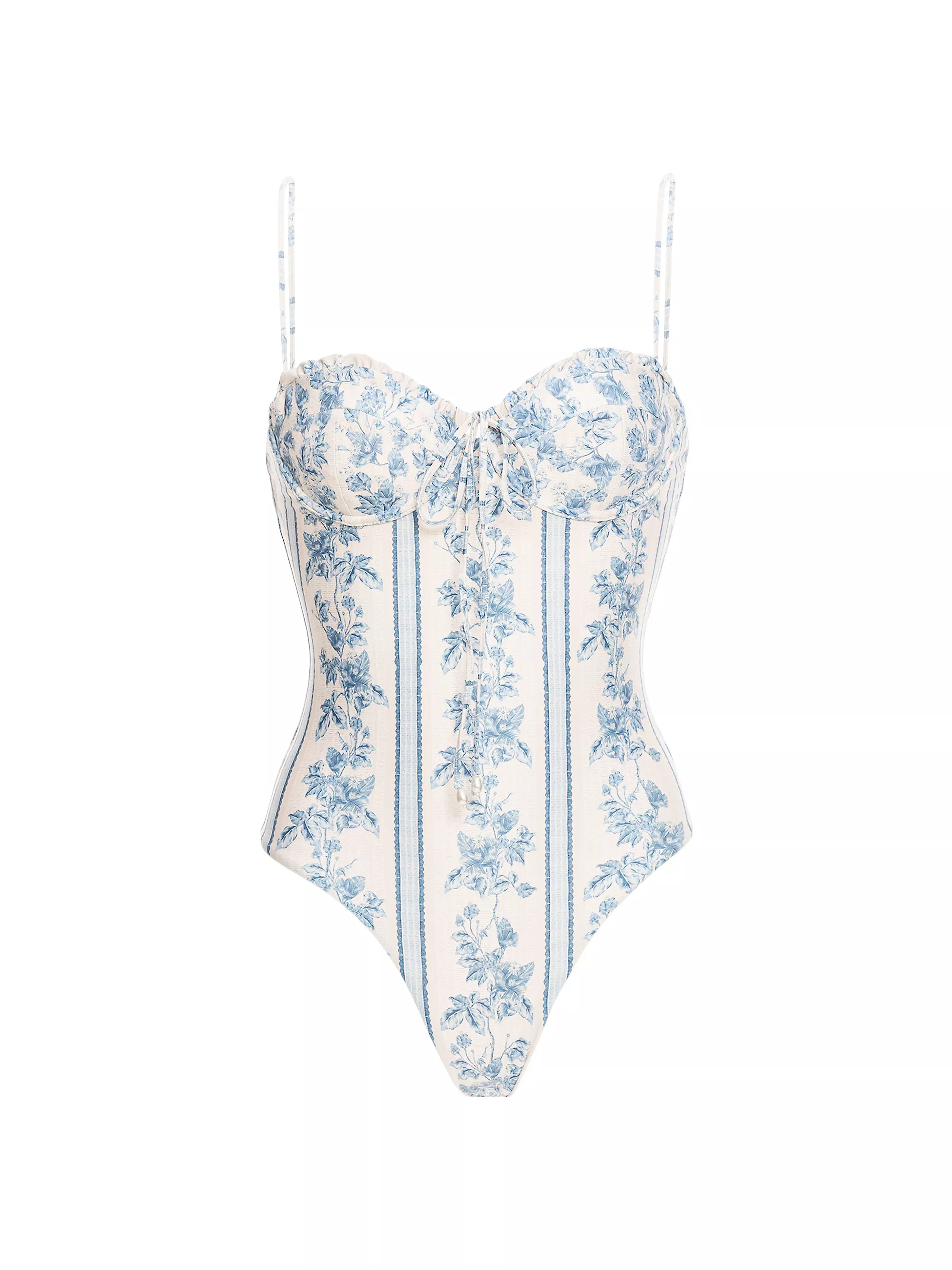 Ébano Bougainvillea Sweetheart Neck One-Piece Swimsuit | Saks Fifth Avenue