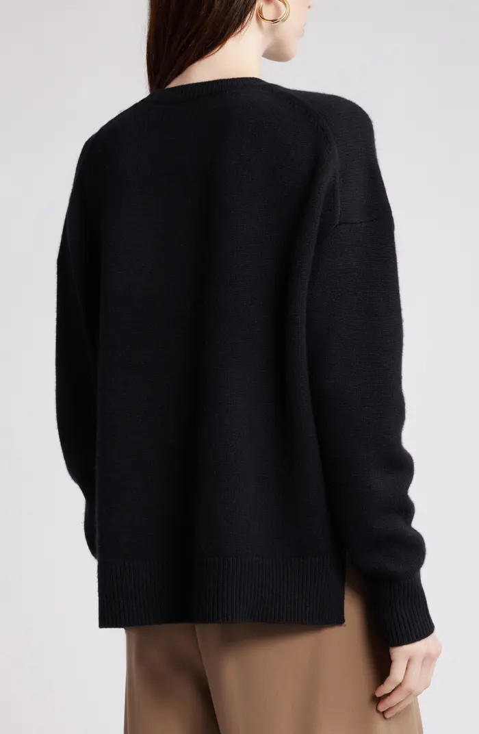 Nordstrom Crewneck Side Slit Wool & Cashmere Sweater | Nordstrom | Nordstrom