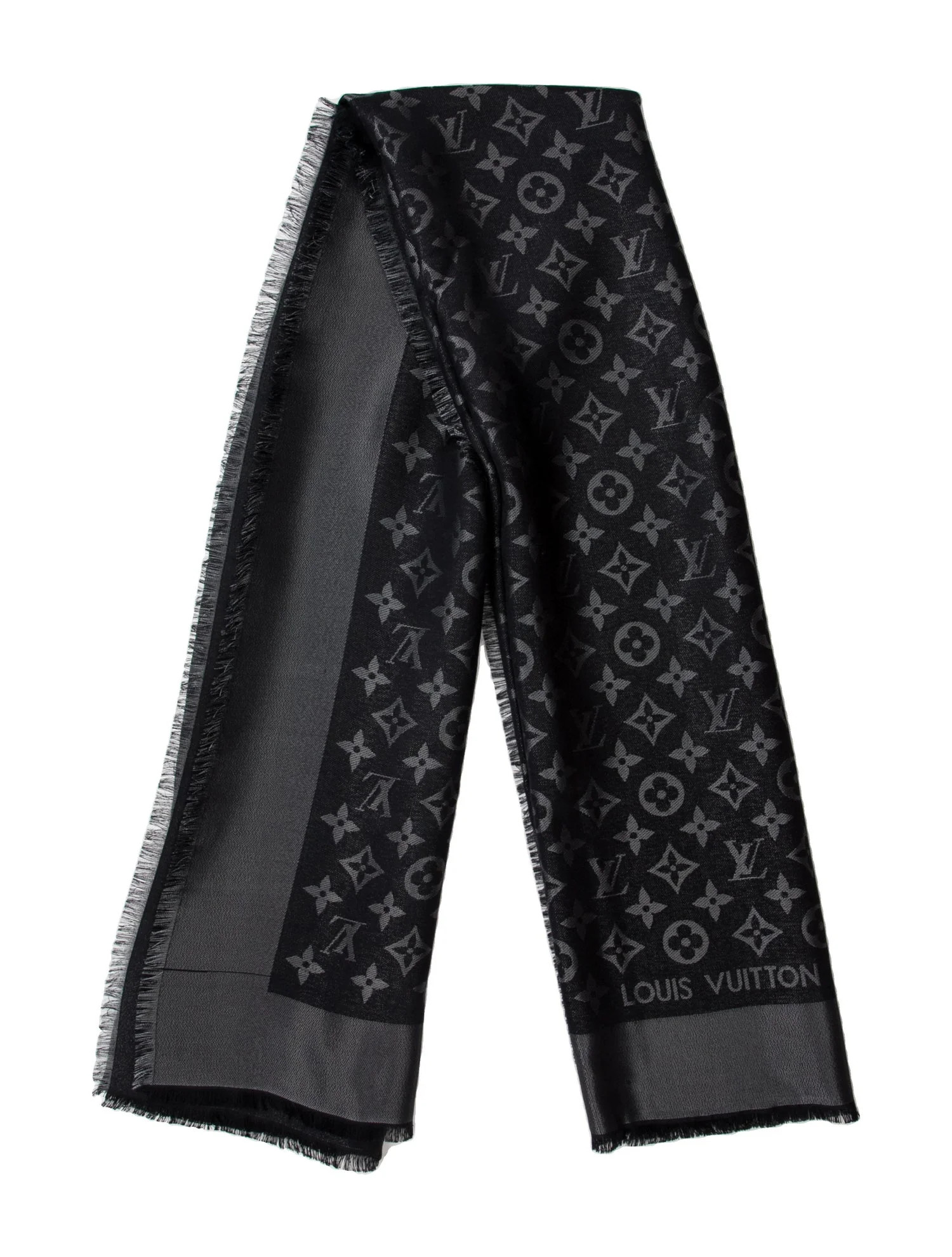 Silk LV Monogram Shawl | The RealReal