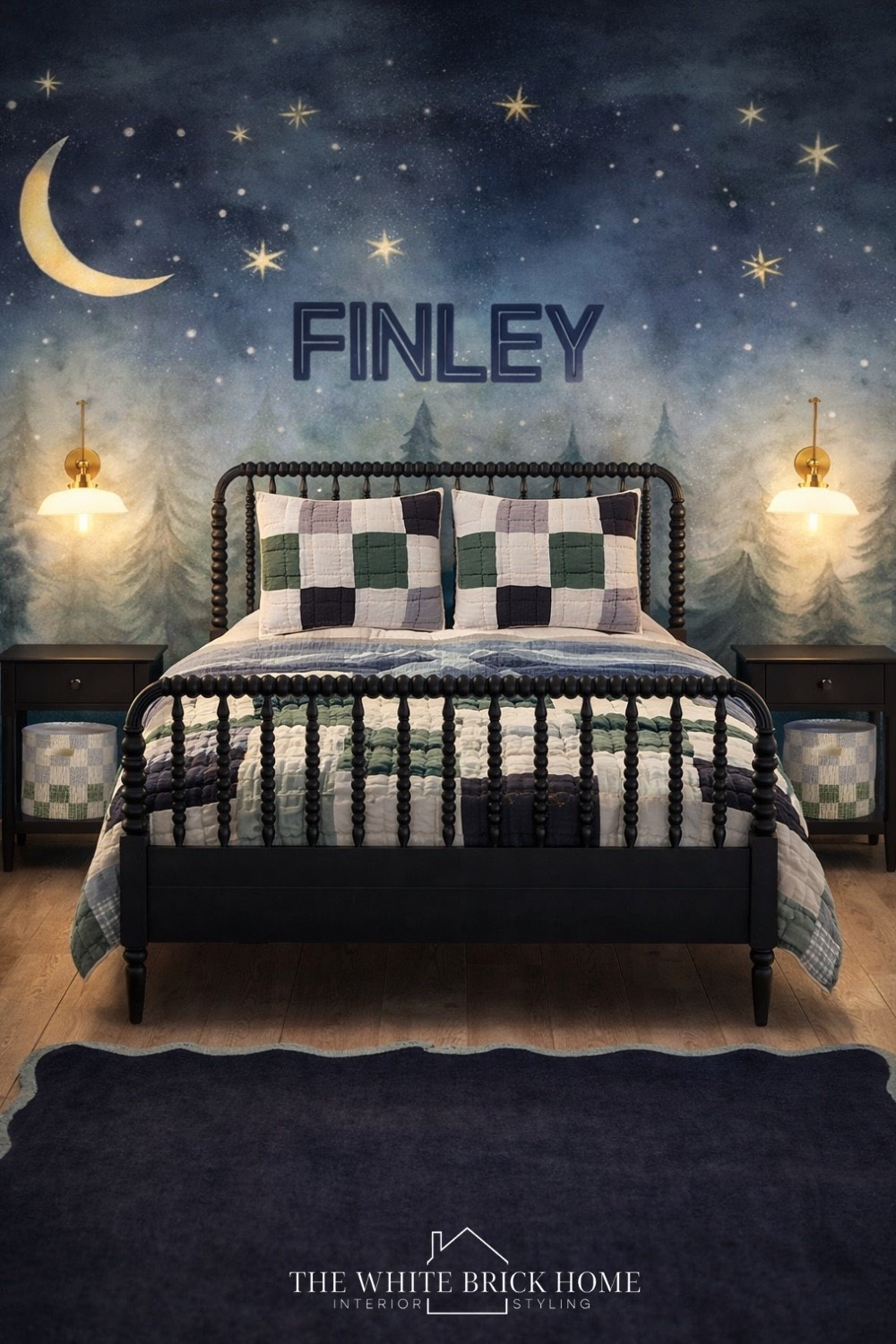 This wall mural is a whimsical touch for behind a bed or crib - I love the greens and blue tones you can pull for area rug, bedding, or decor accents! 

Boys room, boys bedroom, kids room, kids bedroom, boys room wall mural, boys room forest, modern woodland bedroom, modern woodland nursery, boys room wall name, boys room bedding, boys room bed, boys room wall light, boys room furniture, boys room nightstand, boys room decor ideas, boys room theme, boys room wall art, home decor, kids bedroom, bedroom, bed, crate and kids, Etsy 

#LTKKids #LTKHome #LTKSaleAlert