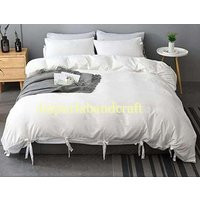 3 Pieces Set White Duvet Cover in White. & 2 Shams | Twin Or King | Etsy (US)