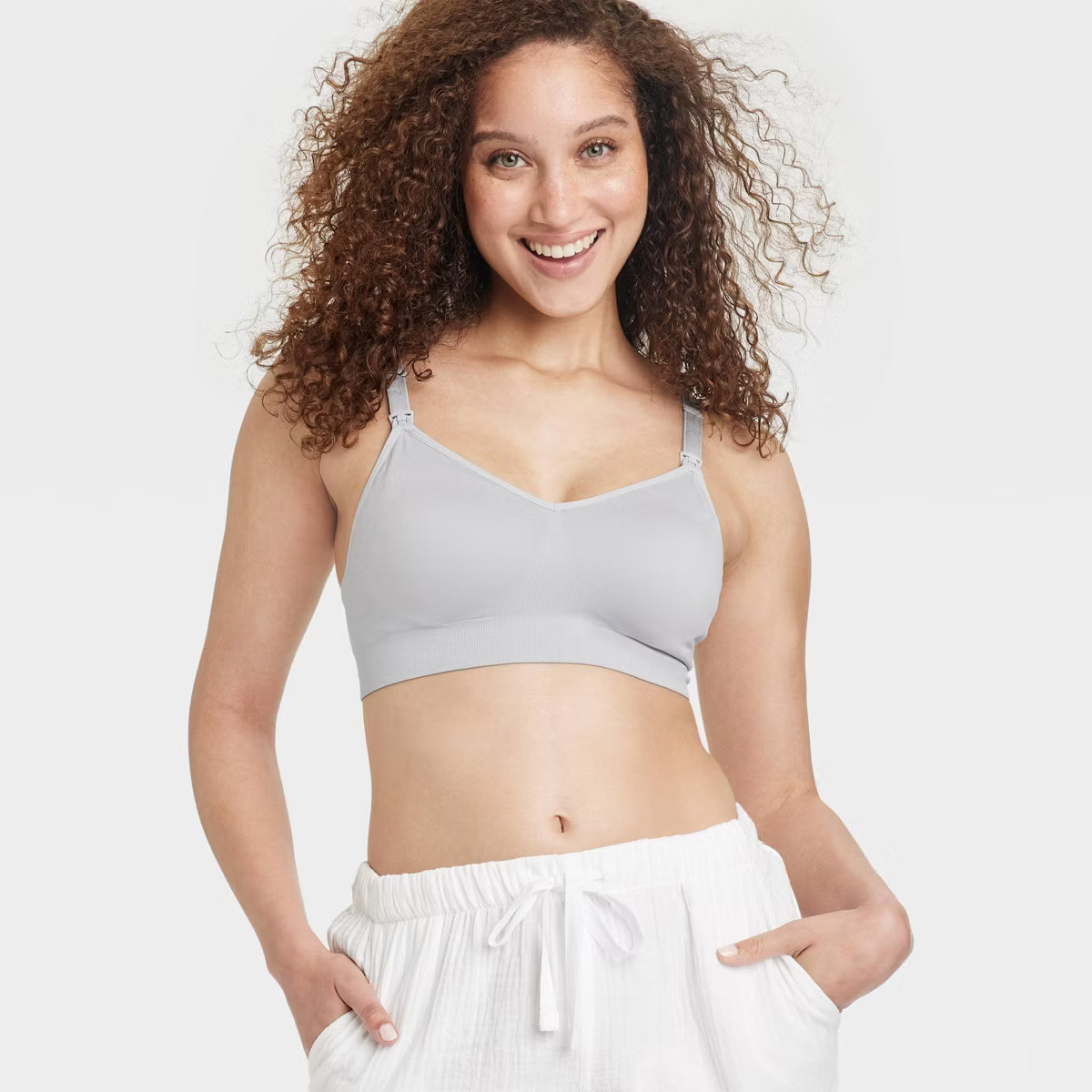 Women's Nursing Seamless Bra - Auden™ Gesso White XL | Target