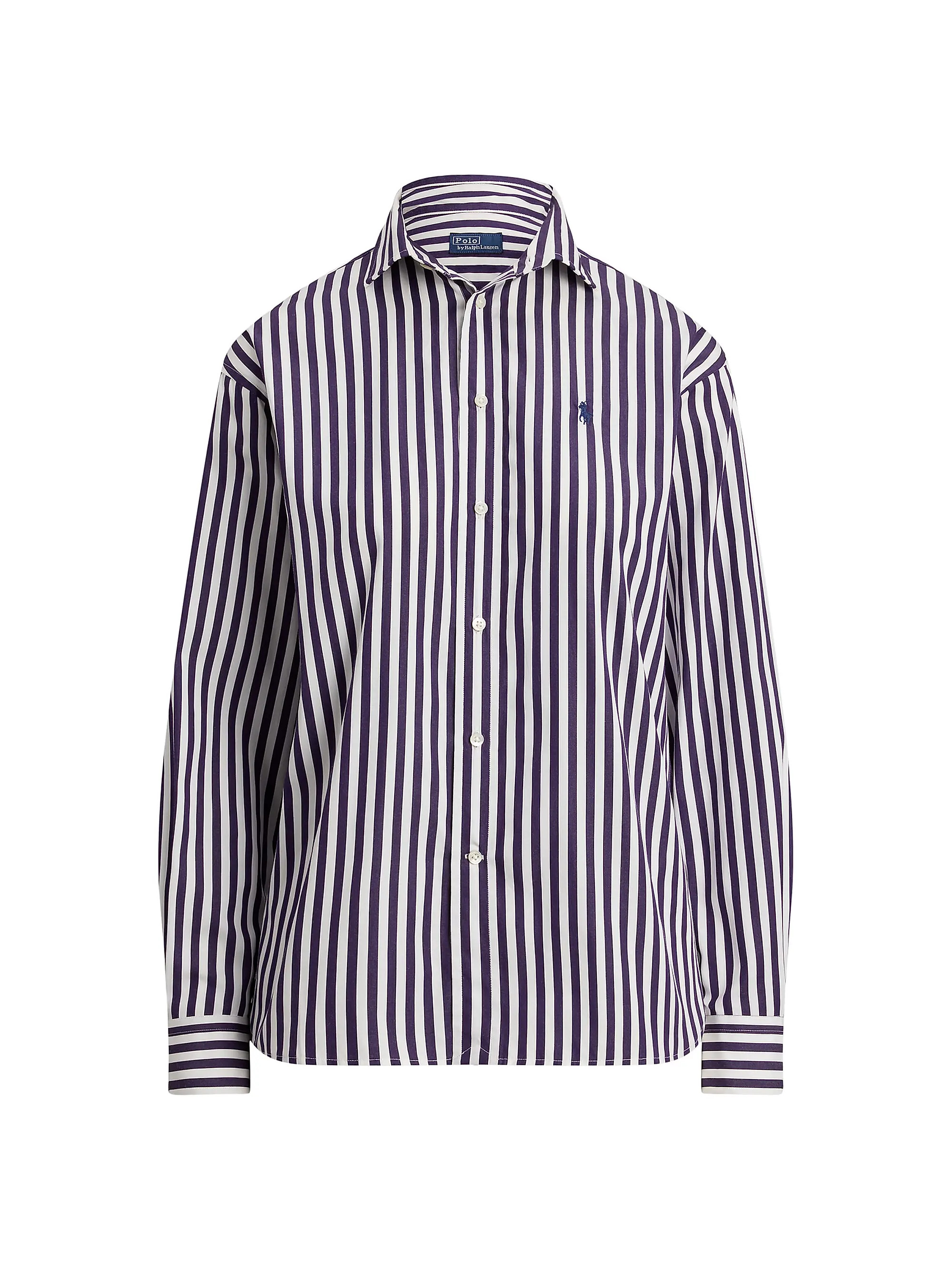 Striped Cotton Relaxed-Fit Shirt | Saks Fifth Avenue