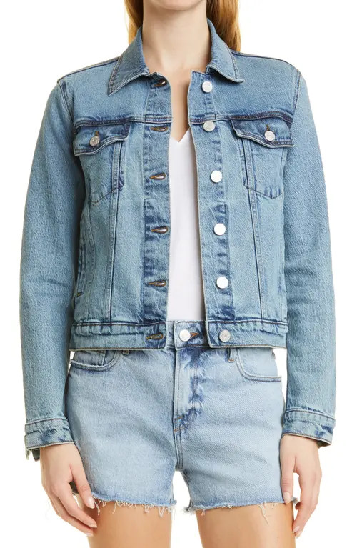 FRAME Le Vintage Denim Jacket in Crystal Shores at Nordstrom, Size Small | Nordstrom