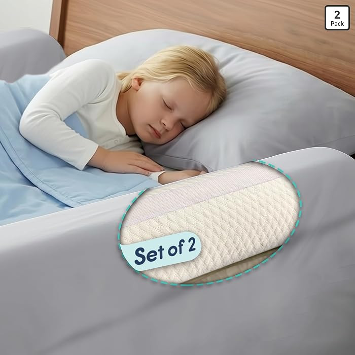 Hiccapop 2-Pack, Foam Bed Bumper for Toddlers, Foam Bed Rail for Toddlers | Amazon (US)