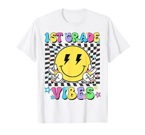 1st Grade For Girls Boys Teacher First Grade Back to School T-Shirt | Amazon (US)