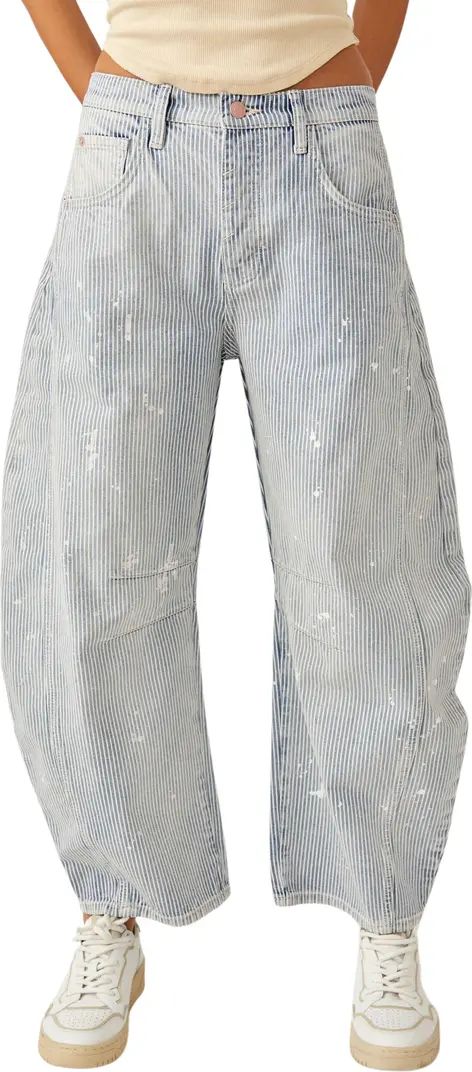 Good Luck Paint Splatter Stripe Jeans | Nordstrom