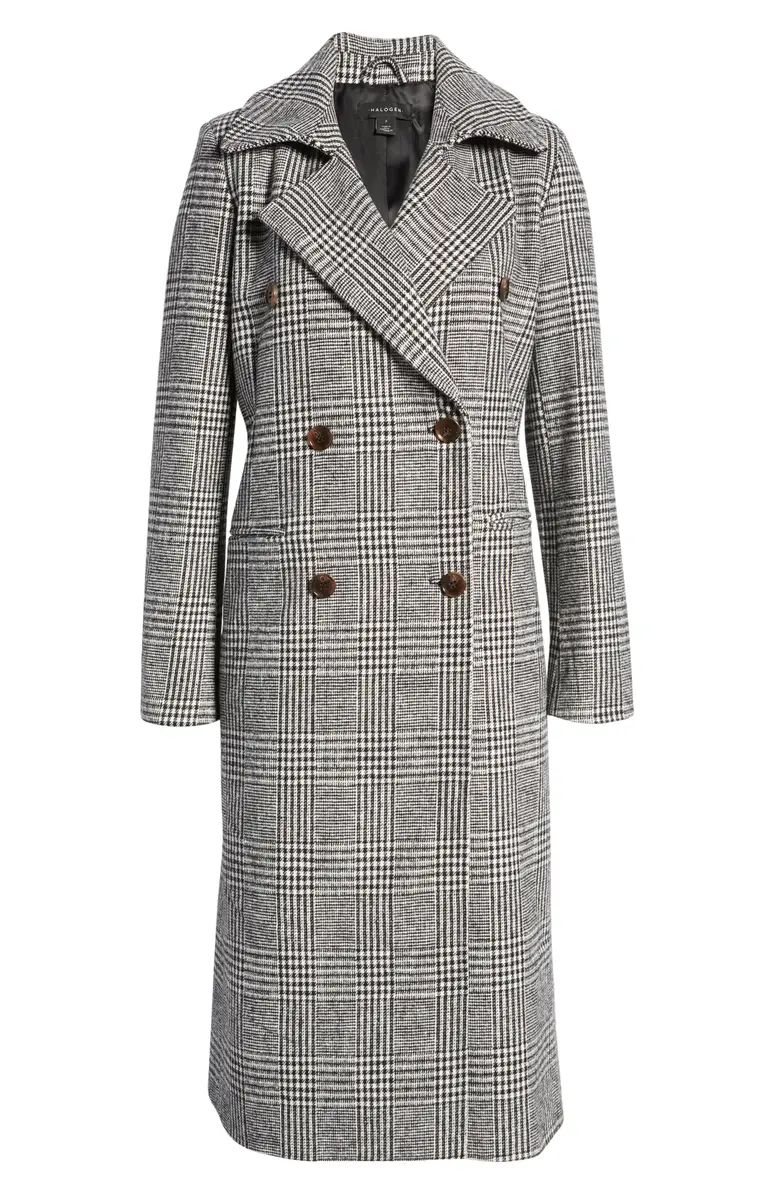 Halogen® Tailored Double Breasted Long Coat | Nordstrom | Nordstrom