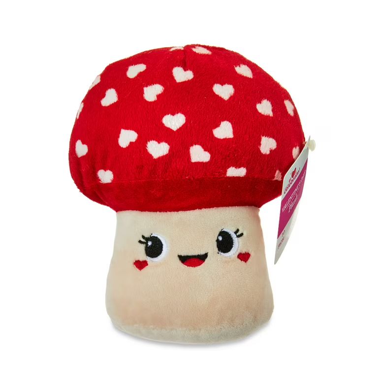 6.75in Valentine's Day Red Mushroom Plush, for Adult, Way to Celebrate! | Walmart (US)