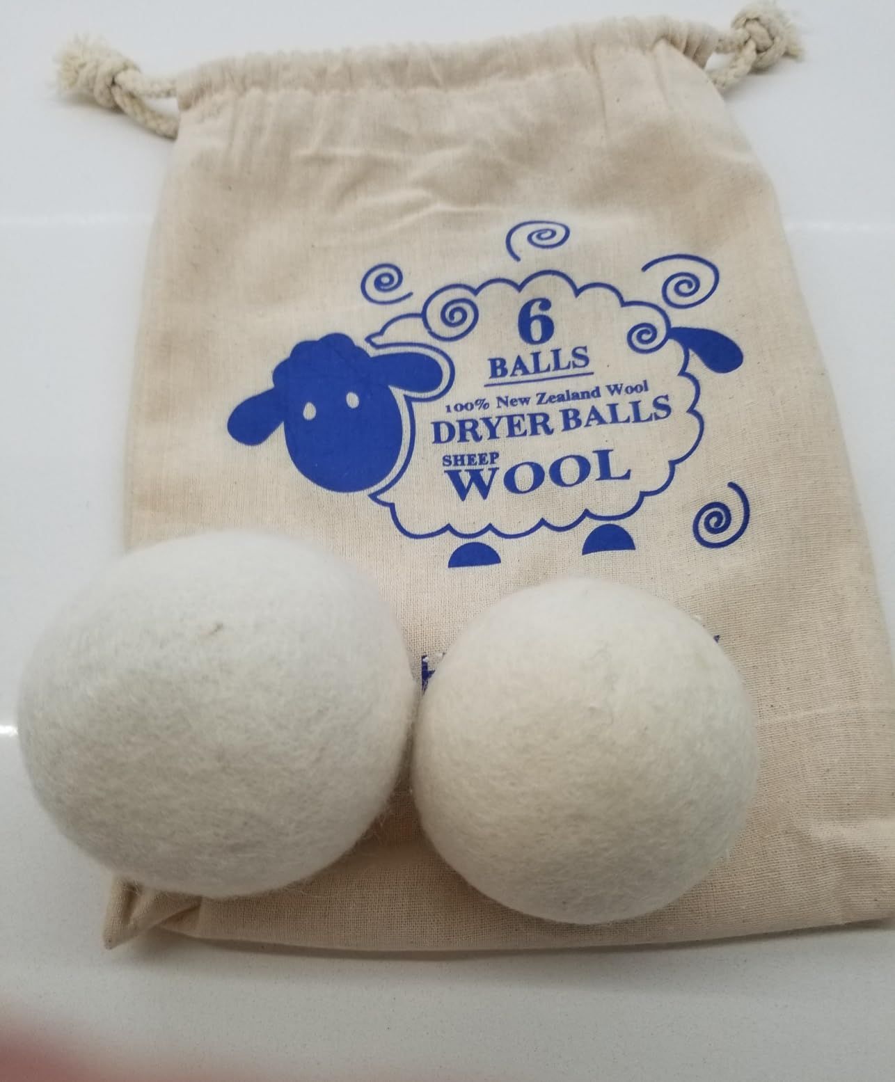 Wool Dryer Balls - Natural Fabric Softener, Reusable, Reduces Clothing Wrinkles and Saves Drying ... | Amazon (US)