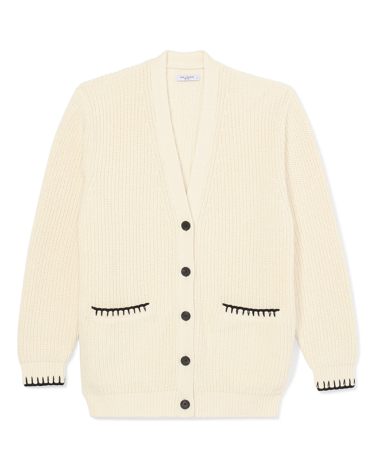 The Cookie Cardigan - Contrast Knit | MM LaFleur