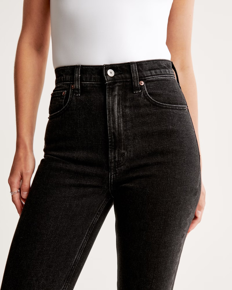 Ultra High Rise Ankle Straight Jean | Abercrombie & Fitch (US)