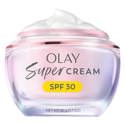 Olay Super Cream Face Moisturizer with Sunscreen - SPF 30 - 1.7oz: For Normal, Combination, Sensitive, Mature, Dry Skin, Contains Vitamin E, C, B5 | Target