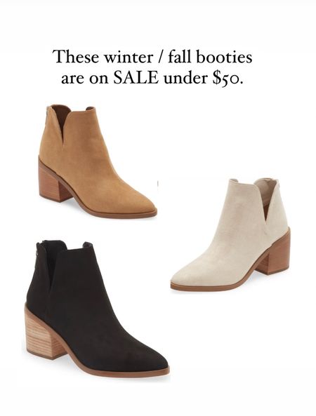 Nordstrom fall booties on sale under 50

Shoes boots fall outfits 

#LTKworkwear #LTKunder50 #LTKsalealert