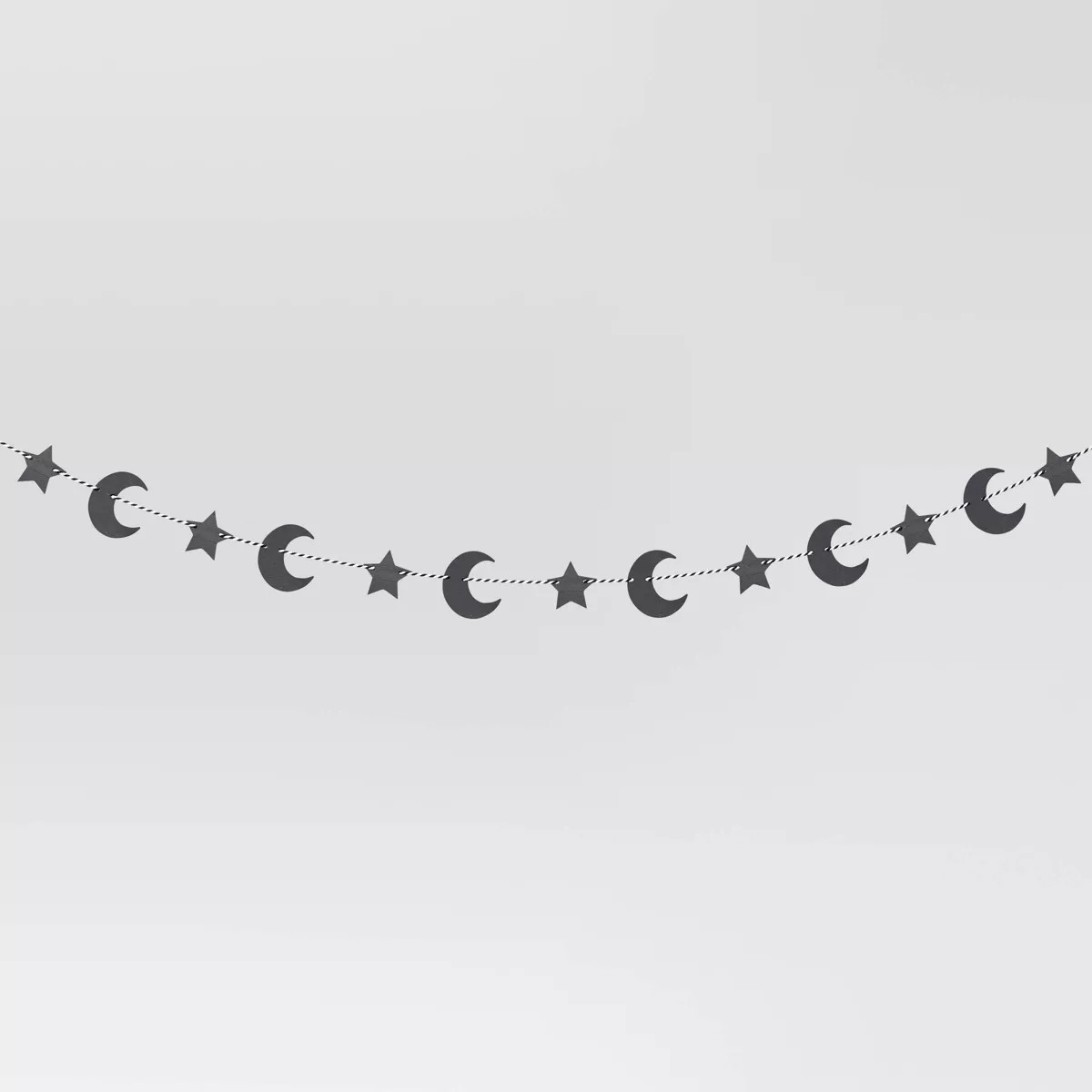 70" Simple Moons and Stars Icon Decorative Wall Garland Black - Hyde and EEK! Boutique™ | Target