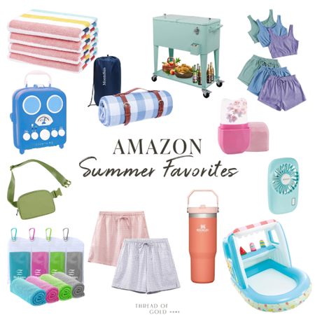 I am in a MAJOR summer mood in these final days of the school year, so I’m sharing some of my favorite summer items that I’m loving on Amazon! One fun little party hack I love is to use a baby pool (like the one in the bottom right corner) and fill it with ice and drinks! It is a cute way to be festive and practical! 

#LTKfamily #LTKSeasonal #LTKhome