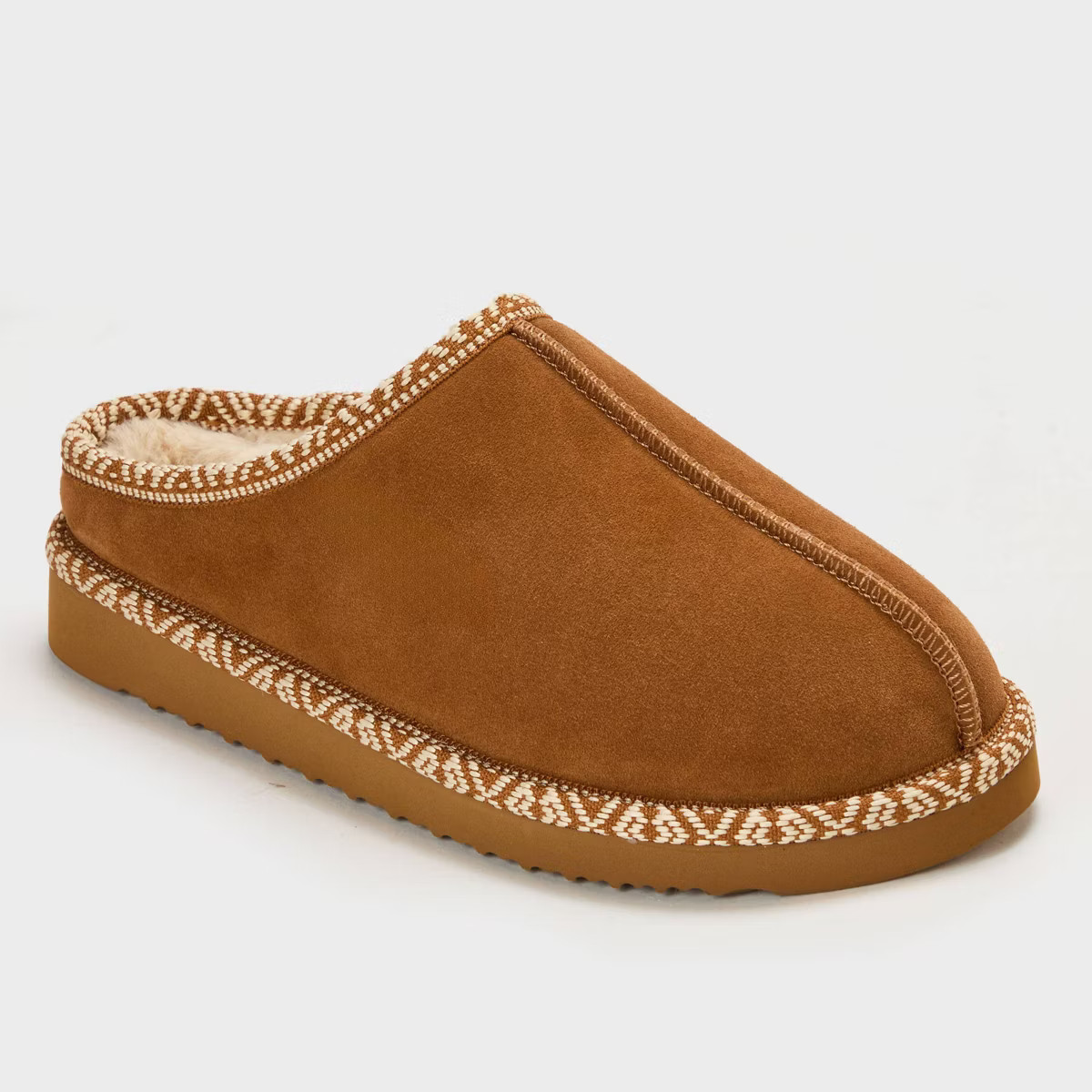 dluxe by dearfoams Women's Layla Slide Slippers - Chestnut | Target