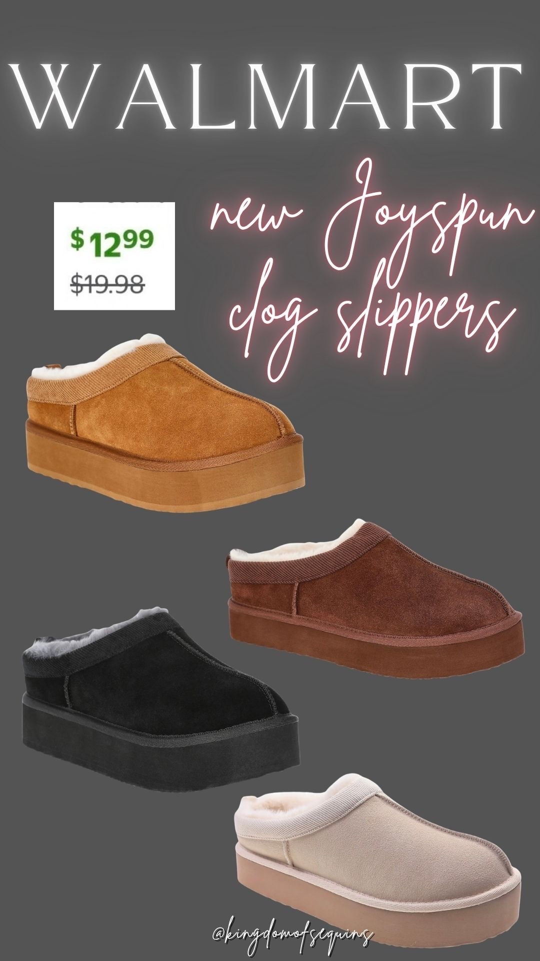 The new Joyspun slippers are only $12.98