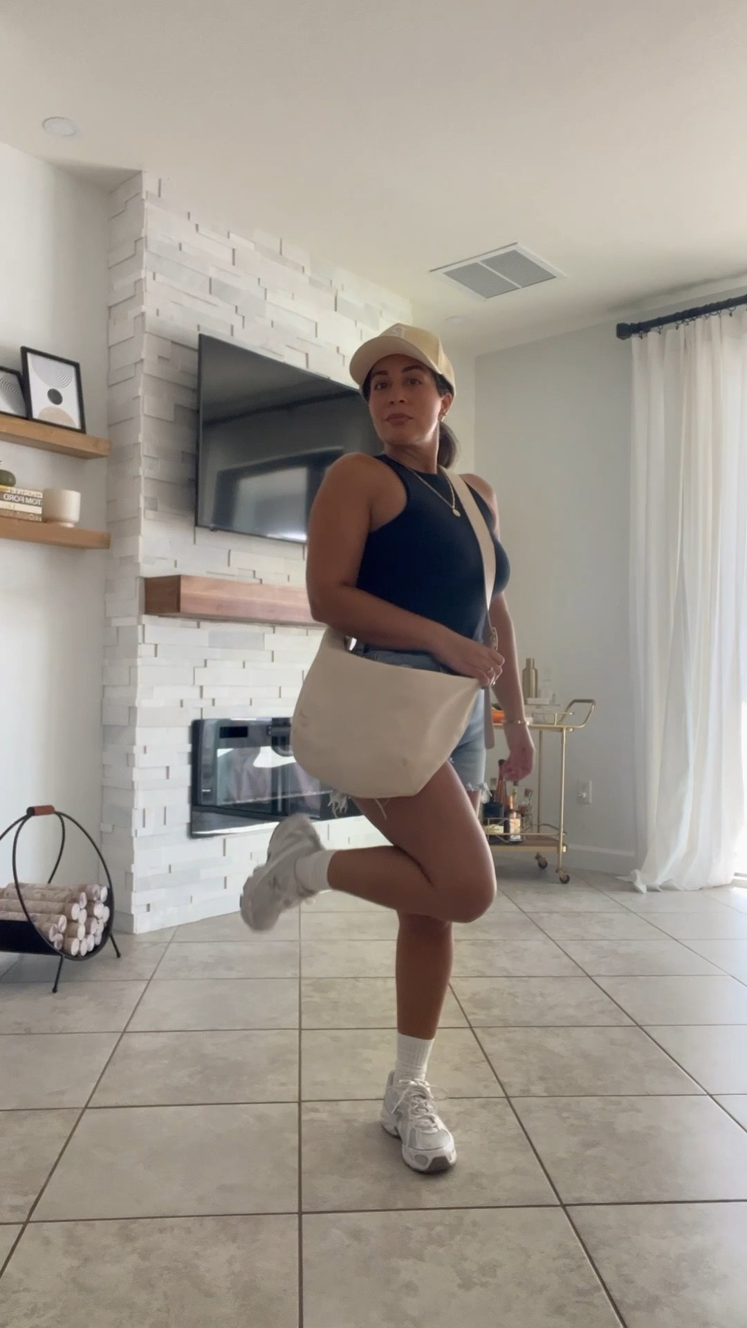 Size 6 shorts and small bodysuit 

#LTKOver40 #LTKActive